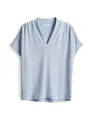 Produktbild: OPUS Damen Top | Jerseytop SOFRANKA Regular mit drapierter Schulter Oxford Blue, 38