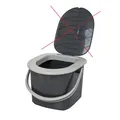 Produktbild: BranQ Mobile Campingtoilette 15,5L, 100% recycelt, Tragkraft 120kg, Anthrazit