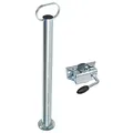 Produktbild: Stützrohr Abstellstütze Anhängerstütze Stützfuß 600mm 60cm mit Klemmhalter