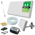 Produktbild: Selfsat Flachantenne H30D1+ HD Sat Anlage 10m Kabel Fensterhalterung Sat-Finder