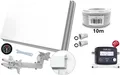 Produktbild: Sat Anlage komplett set Flachantenne SA61 + HD Sat Anlage 10m Kabel Sat-Finder