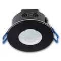 Produktbild: Decken-Einbau-Bewegungsmelder 360°, schwarz, Erfassungsbereich 8m, Schaltzeit und Dämmerungsschwelle einstellbar, IP65