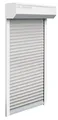 Produktbild: Schellenberg Vorbaurollladen-Set, 105 x 210 cm, 45°-Rollladenkasten, weiß/grau