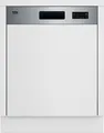 Produktbild: Beko BDSN15430X Teilintegrierter Geschirrspüler, 60 cm breit, 14 Maßgedecke, 5 Programme, WaterSafe+, SelFit, Edelstahl Fingerprint Free
