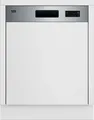 Produktbild: Beko Einbau-Geschirrspüler BDSN15430X | teilintegriert 60 cm | 14 Maßgedecke | 5 Programme | SelfDry | Edelstahl, D (Spektrum A bis G)