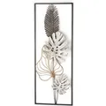 Produktbild: Kobolo Wandbild Wanddeko Metallbild MONSTERA Metall 29x74 cm Schwarz Gold