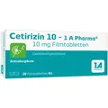 Produktbild: Cetirizin 10 - 1 A Pharma bei allergischem Schnupfen 20 St