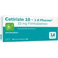 Produktbild: CETIRIZIN 10-1A Pharma Filmtabletten 20 St