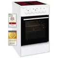 Produktbild: Exquisit ECM 8-4.1 BZ Elektro-Standherd | Ober-/Unterhitze | Grill | Heißluft | Multifunktion | Backofen-Volumen: 47 l | EEK:  A | Weiß