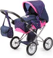 Produktbild: Bayer Design 13654AA Kombi Puppenwagen City Star Einhorn Design Tasche blau rosa