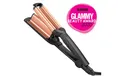 Produktbild: BaByliss Welleneisen Deep Waves Welleneisen für große Wellen / Beach Waves, W2447E Turmalin-Beschichtung, Turmalin-Keramik, Lockenstab, 3 Temperaturen bis 200°C, Wellenstyler