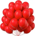 Produktbild: 50x Luftballons rot - Ø 35 cm für Geburtstag & Hochzeit & Party & Kindergeburtstag - Luft & Helium als Dekoration