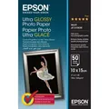 Produktbild: Epson Fotopapier S041943 Ultra Glossy, für Inkjet, 10 x 15cm, 300 g/m², hochglänzend, 50 Blatt