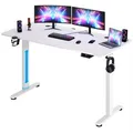 Produktbild: CASARIA Gaming-Tisch 109361, weiß, 140 x 60cm, elektrisch höhenverstellbar