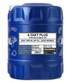 Produktbild: MANNOL MOTORÖL 4T PLUS 10W40 20L (API SL, JASO MA/MA2) HALBSYNTHETISCH (7202)