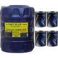 Produktbild: 20L MANNOL 4-Takt Plus 10W-40 API SL JASO MA2 Öl Motorspülung Motor Flush