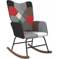 Produktbild: Schaukelsessel mit Hocker Patchwork Stoff - Vidaxl