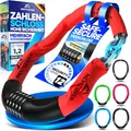 Produktbild: NEXTCOVER® Fahrradschloss mit Zahlencode LockPro - Das Original - [SAFESECURE] hohe Sicherheit I 5- stelliger Zahlencode, Zahlenschloss Fahrrad Stahl I Bike Lock für E-Bike I Kettenschloss