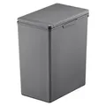 Produktbild: Moderner quadratischer Abfalleimer mit Touch-Bar-Deckel | 20 Liter, HxBxT 40x20,6x32,5cm | Grau