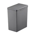 Produktbild: PROREGAL Moderner quadratischer Abfalleimer mit Touch-Bar-Deckel | 20 Liter, HxBxT 40x20,6x32,5cm | Grau