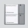 Produktbild: Siedle Tastenmodul 2 Tasten 1 mit N-System, TM 612-2 SM, silber-metallic, 2544207