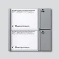 Produktbild: Siedle Vario TM 612-2 SM Tasten-Modul, silber-metallic (200035520-00)