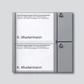 Produktbild: Siedle Vario TM 612-2 SM Tasten-Modul, silber-metallic (200035520-00)