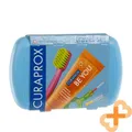 Produktbild: CURAPROX Reise Set Blaue Zahnbürste Zahnpasta Interdentalbürste Minze