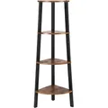 Produktbild: Industrielles Eckregal mit 4 Ebenen - L48,5 x H125 cm