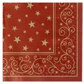 Produktbild: Sovie HORECA Serviette Liam in Bordeaux aus Tissue Deluxe®, 4-lagig, 40 x 40 cm, 50 Stück - Weihnachten