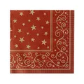Produktbild: Sovie HORECA Serviette Liam (Bordeaux) aus Tissue Deluxe®, 4-lagig, Einweg Weihnahctsserviette Weihnachten, ideal für Advents- & Weihnachtsfeiern 40 x 40 cm, 50 Stück