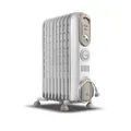 Produktbild: De'Longhi Serie Vento V550918T.WB Elektrischer Ölradiator, Elektroheizung mit geringem Stromverbrauch, 9 Elemente, Timer, intuitive Griffe, für Räume bis 50 m³, 3 Leistungsstufen, 1800 W, Weiß