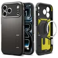 Produktbild: Spigen iPhone 17 Pro Max Hülle [Spigen Premium Qualität] Tough Armor T MagFit Case Handyhülle mit Kickstand Kompatibel mit MagSafe – Gunmetal