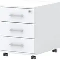 Produktbild: Röhr Rollcontainer home.office, Holz, weiß, mit 3 Schüben, abschließbar