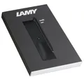 Produktbild: Lamy swift Palladium Tintenroller Geschenk Set – Tintenroller mit flüssigem Schreibgefühl – Gehäuse aus Ganzmetall in Strichbreite B – inkl. Tintenrollermine M 66 in blau & Echtleder-Etui