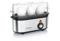 Produktbild: Arendo Eierkocher 3-fach, Edelstahl, frei wählbarer Härtegrad, Ein / Aus-Schalter, Anzahl Eier: 3 St., 210 W, Threecook Egg Cooker, GS, BPA-frei, für 1 bis 3 Eier
