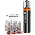 Produktbild: Lensgo SmokeS Fog Mashine Nebelmaschine SET + 6x12ml Nebel-Flüssigkeit
