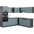 Produktbild: Vicco R-Line Einbauküche Blau-Grau/Anthrazit 237 x 60 cm ohne Arbeitsplatte ohne E-Geräte