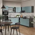 Produktbild: Vicco - Einbauküche R-line, Blau-grau/anthrazit, 237 X 60 Cm Ohne Arbeitsplatte
