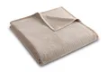 Produktbild: Wohndecke Feel Taupe, mit Samtband-Einfassung, Größe 150x200 cm