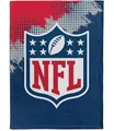 Produktbild: NFL Shield Flannel Decke /Throw CORNER  American Football NFL Weiß-150x200cm