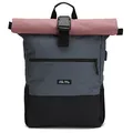 Produktbild: Ela Mo® Rolltop Rucksack Damen - Rollrucksack Anti Diebstahl für Sport & Reisen - Laptoprucksack für Schule, Uni, Business - Mit USB Anschluss & kompaktem Flaschenhalter - Salmon
