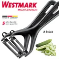 Produktbild: 2 x Westmark Sparschäler Kartoffelschäler Gemüseschäler Spargelschäler Schäler
