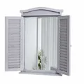 Produktbild: B-Ware Wandspiegel Badspiegel Badezimmer mit Fensterläden, 71x46x5cm shabby grau