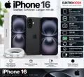 Produktbild: Apple iPhone 16 | 128GB MYE73ZD/A Smartphone Handy Black Telefon 16 🔥OVP