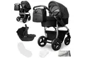 Produktbild: bergsteiger Kombi-Kinderwagen Babywagen Capri 3in1, Kombikinderwagen Komplettset, (10-tlg)