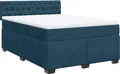 Produktbild: vidaXL Boxspringbett mit Matratze Blau 160x200 cm Samt