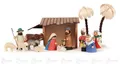 Produktbild: Dregeno Erzgebirge Krippe Krippen und Zubehör Weihnachtskrippe mit Stall, farbig (15) Breite x