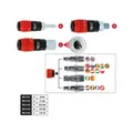 Produktbild: 3in1 Universal-Druckluft-Sicherheitskupplung 9 mm mit Schlauchtülle 999.9101