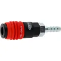 Produktbild: KS Tool 3in1 Universal-Druckluft-Sicherheitskupplung, 9 mm mit Schlauchtülle